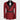 Red and Black Self Belted Double Breasted Tuxedo