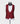 COL EN SATIN NOIR SMOKING ROUGE 