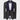 Gray Navy Embossed Fabric