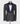 Gray Navy Embossed Fabric