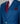Costume classique d'affaires bleu à boutons dorés