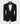 COL EN SATIN NOIR SMOKING NOIR