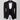 BLACK SATIN COLLAR BLACK TUXEDO