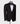 COL EN SATIN NOIR SMOKING NOIR