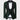 BLACK SATIN COLLAR GREEN TUXEDO