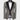 BLACK SATIN COLLAR GRAY TUXEDO
