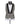 BLACK SATIN COLLAR GRAY TUXEDO