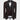 Black Stain Collar Burgundy Tuxedo