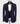 BLACK SATIN COLLAR BLUE TUXEDO