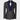 Navy Blue Patterned Grey Color Double Breasted Tuxedo