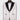 Black Gem Stone Collar White Custom Tuxedo