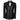 Black Satin Collar Glitter Classic Tuxedo