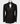 Black Gemstone Embriored Collar Black Tuxedo