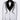 White Feather Stencil Detailed Stone Embroidered Tuxedo