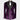Purple Velvet Black Satin Lapel Double Breasted