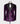 Purple Velvet Black Satin Lapel Double Breasted