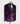 Veste croisée en velours violet et satin noir à revers 