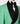 Black Collar Green Tuxedo