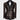 Black Satin Collar Black Double Breasted Tuxedo-gold scaly