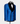 Costume croisé en velours châle - Bleu 