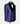 Costume croisé châle en velours - Bleu foncé 