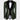 Velvet Lapeled Gold Detailed Green Tuxedo