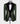 Velvet Lapeled Gold Detailed Green Tuxedo