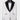 White Tuxedo with Stone embroidery on the collar