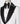 White Tuxedo with Stone embroidery on the collar