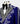 Blue Tuxedo with Silver Stone Embroidery