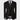 Striped Vest Suit - Black