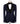 Embroidered Blue Tuxedo - Velvet collar and vest