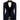Embroidered Blue Tuxedo - Velvet collar and vest