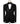 Embroidered Black Tuxedo - Velvet collar and vest